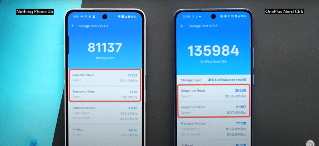 OnePlus Nord CE5 vs Nothing Phone 3a