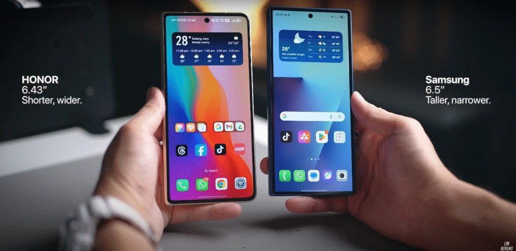 HONOR Magic V5 vs Galaxy Z Fold 7