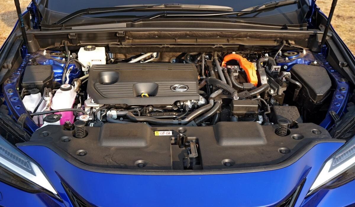 where is the battery on a lexus nx350h