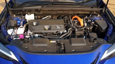 where is the battery on a lexus nx350h