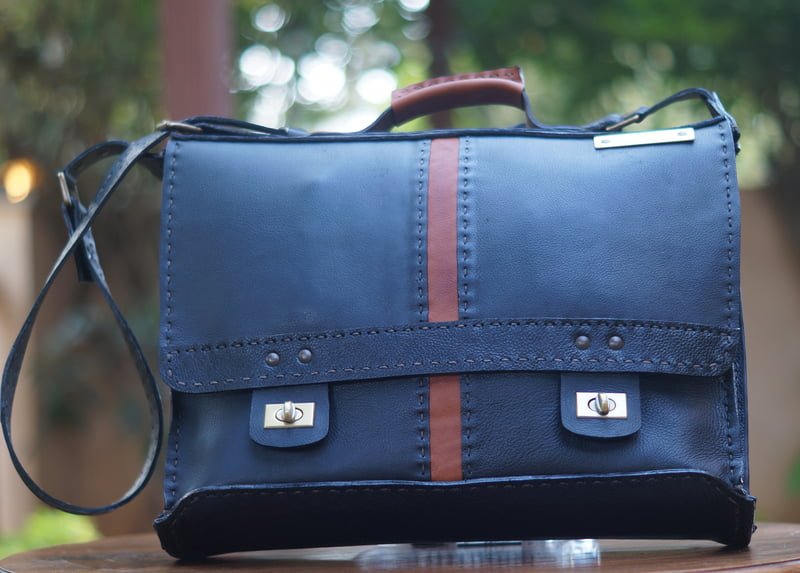 Greenwood Leather Josh Full-Grain Briefcase