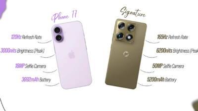 Motorola Signature vs iPhone 17