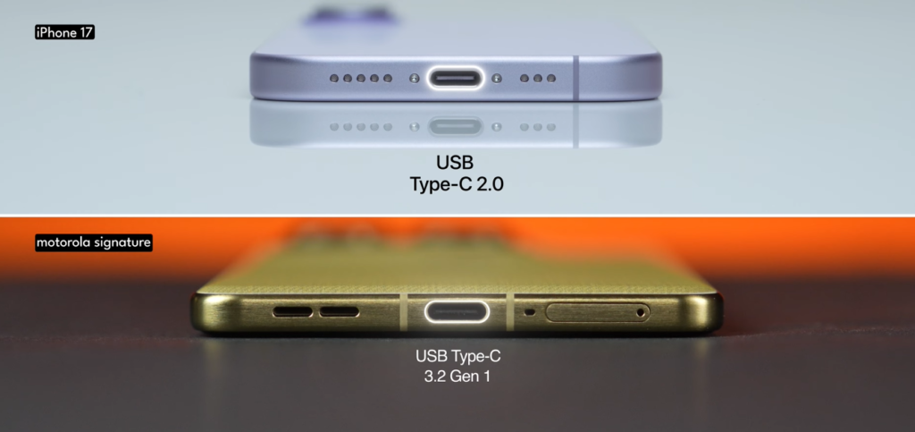 Motorola Signature vs iPhone 17